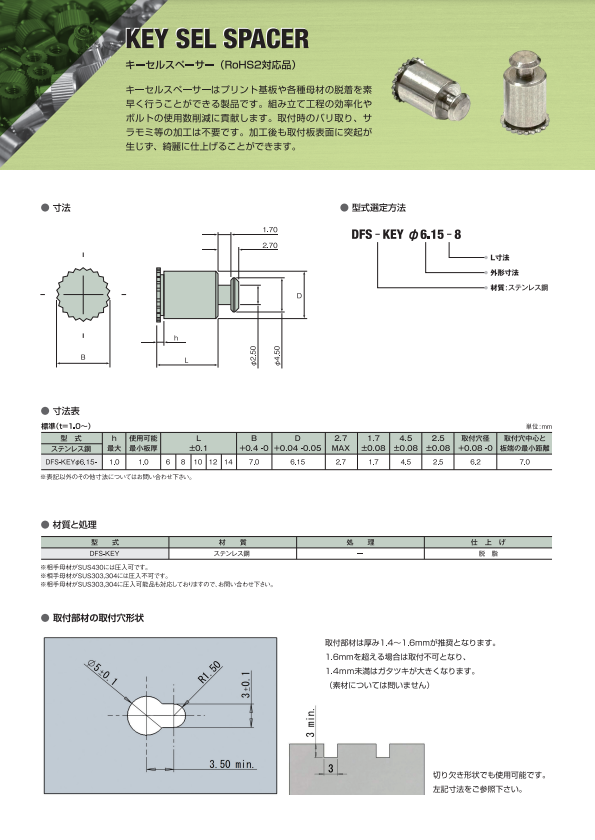 キーセルスペーサー