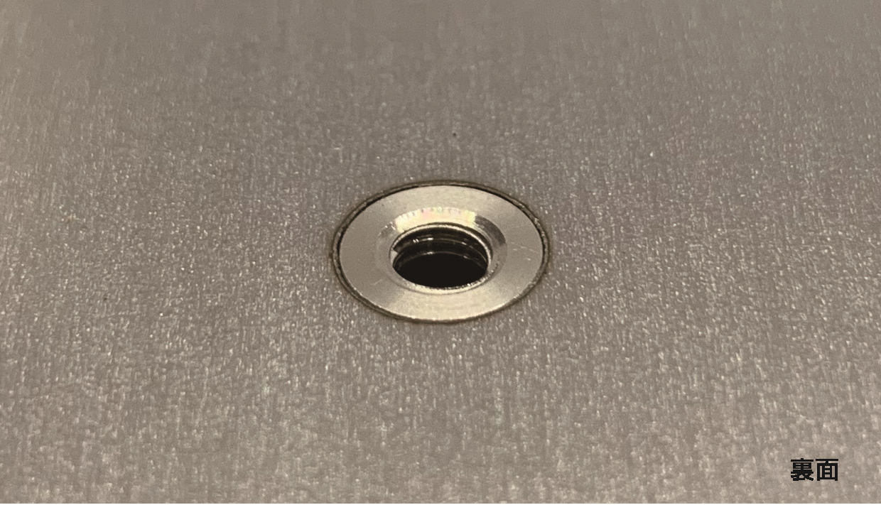 セルパネルファスナーの結果 裏面