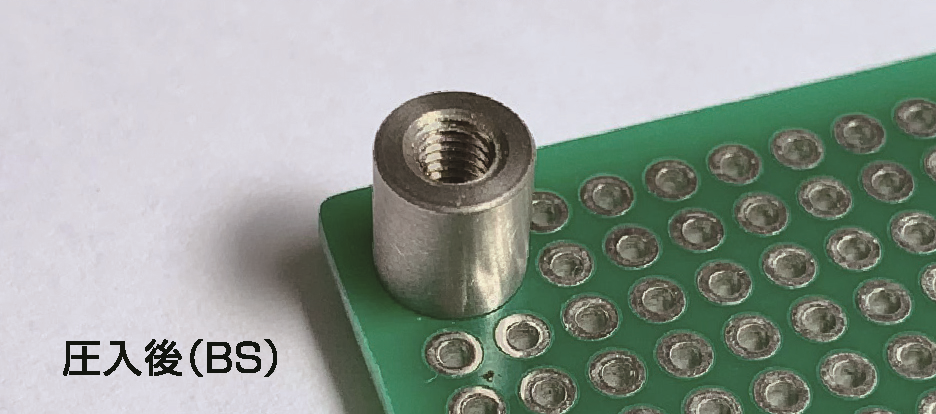 セルボードファスナーの結果 裏面（スルータイプ）