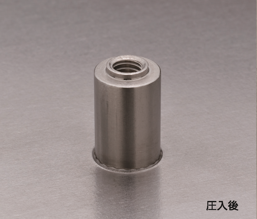 段付きセルスペーサーの結果 圧入後