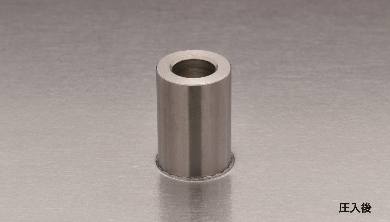 ネジ無しセルスペーサーの結果 圧入後