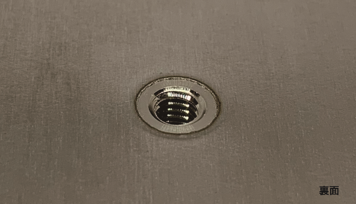 セルファスナー（FSS-304シリーズ）の結果 裏面