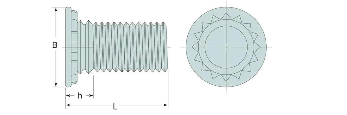 セルスタッドの寸法表